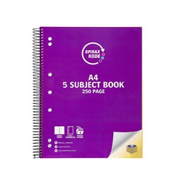 5 subject book